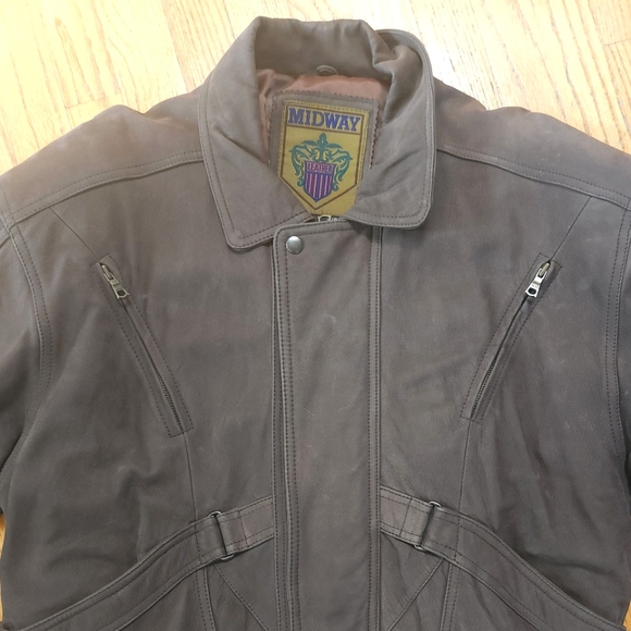 Vintage Midway Leather Bomber Jacket - Picture 13 of 13